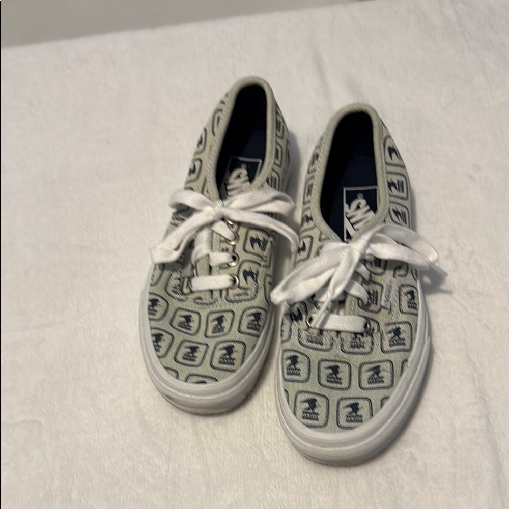 Vans Black and White Low-Top Sneakers ( USPS Collaboration)